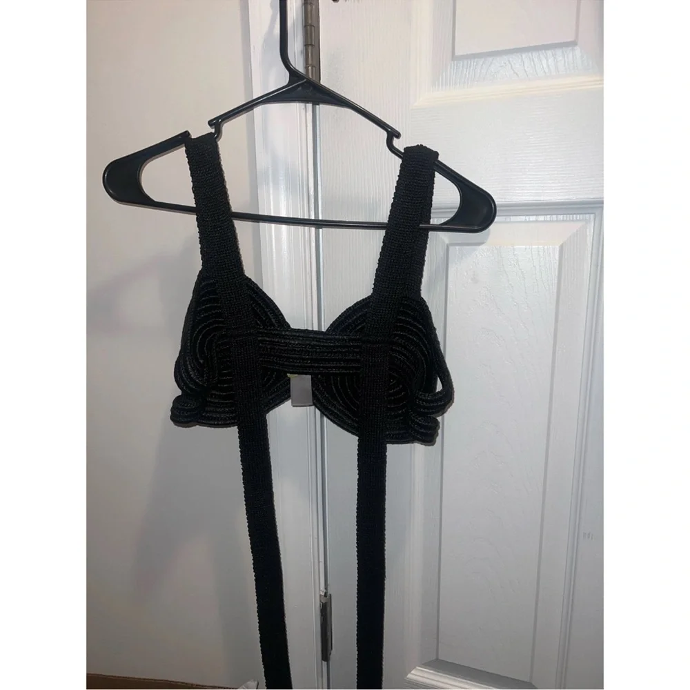 Cult Gaia Black Spiral Bra - Picture 4 of 5
